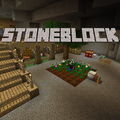 Logo of StoneBlock modpack for Minecraft
