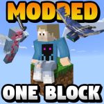 Logo of Boodlyneck’s Modded One Block modpack for Minecraft