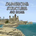 Logo of Dungeons, Structures, and Biomes modpack for Minecraft