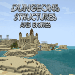 Logo of Dungeons, Structures, and Biomes modpack for Minecraft