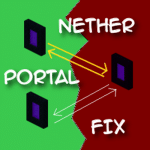 Logo of NetherPortalFix mod for Minecraft