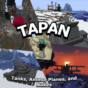 Logo of Tanks, Ammo, Planes, and Nukes modpack for Minecraft
