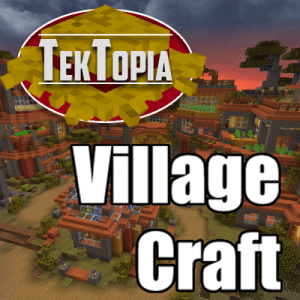 Logo of TekTopia VillageCraft modpack for Minecraft